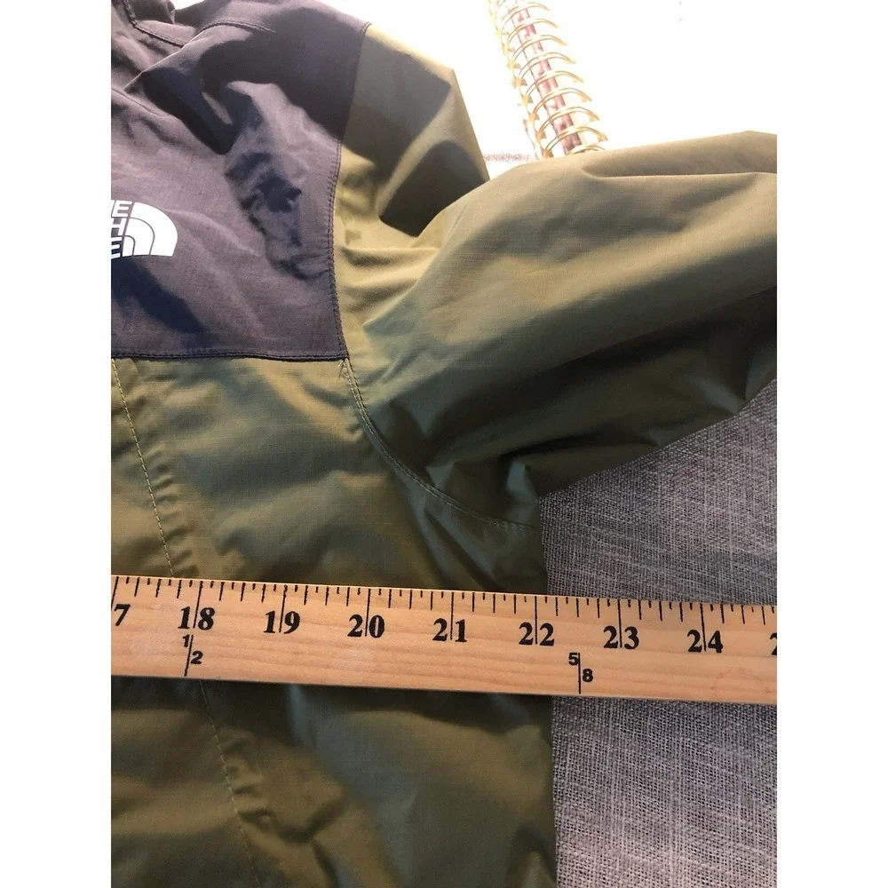 The North Face Jacket Mens Medium Green Antora Dryvent Ripstop Hood Water Repel